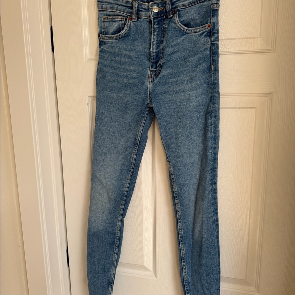 Zara Light Blue Skinny Jeans